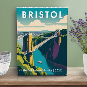 Clifton-hangbrug Bristol UK Retro aangepast Fotoblokken