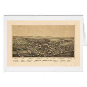 Clifton Springs, NY Panoramic Map - 1892