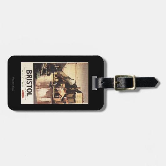 Clifton Suspension Bridge en Boats Bagagelabel (Voorkant horizontaal)