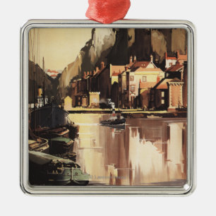 Clifton Suspension Bridge en Boats Metalen Ornament