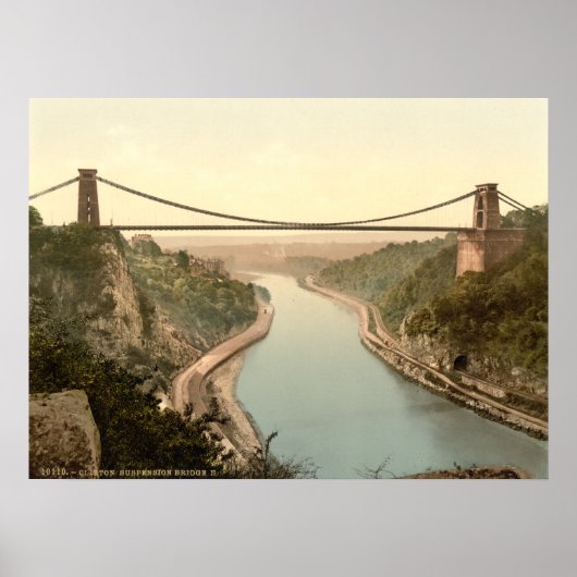 Clifton Suspension Bridge II, Bristol, Engeland Poster (Voorkant)