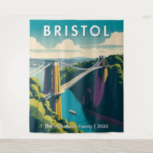 Clifton Suspension Bridge Retro Bristol Wall Wandkleed