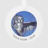 Cligner de l'oeil le hibou (dos)