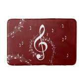Climactic G Clef Music Red Badmat (Voorkant)