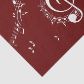 Climactic G Clef Music Red Tissuepapier (Detail)