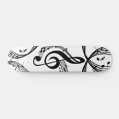 Climactic G Clef Music Skateboard (Horizontaal)