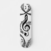 Climactic G Clef Music Skateboard (Voorkant)