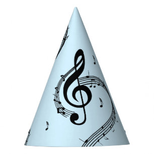 Climactisch G Clef Music Blue Feesthoedjes