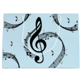 Climactisch G Clef Music Blue Groot Cadeauzakje (Voorkant)