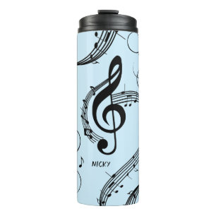 Climactisch G Clef Music Blue Thermosbeker
