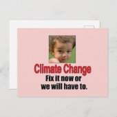 Climate Change Briefkaart (Voorkant / Achterkant)
