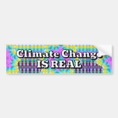Climate Change IS REAL Bumpersticker (Voorkant)