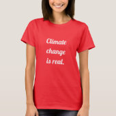Climate Change: Red T-shirt (Voorkant)