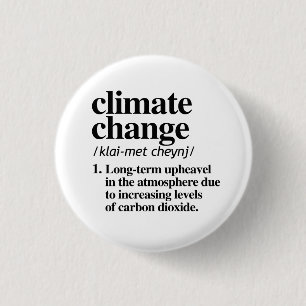 Climate Change Ronde Button 3,2 Cm