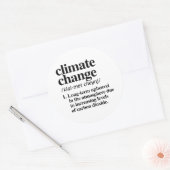 Climate Change Ronde Sticker (Envelop)