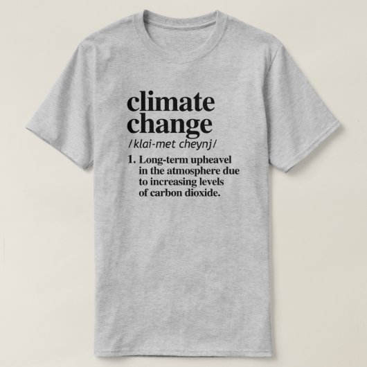 Climate Change T-shirt (Design voorkant)