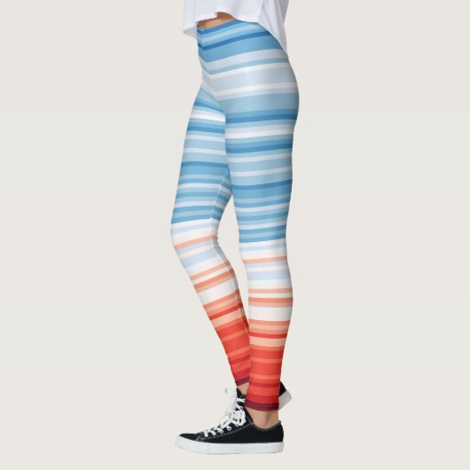 Climate Crisis Warming stripes Leggings (Gauche)