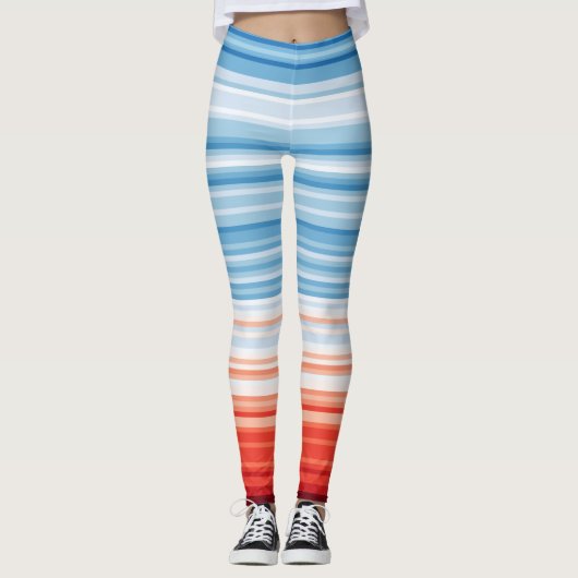 Climate Crisis Warming stripes Leggings (Devant)