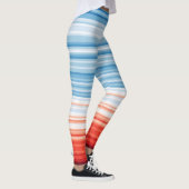 Climate Crisis Warming stripes Leggings (Droite)