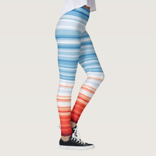 Climate Crisis Warming stripes Leggings (Droite)