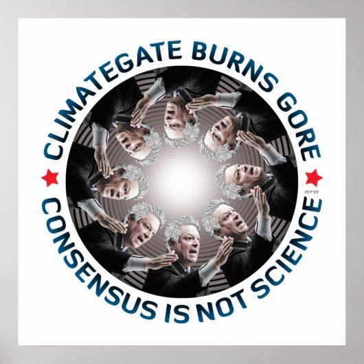 Climategate Burns Gore Poster (Voorkant)