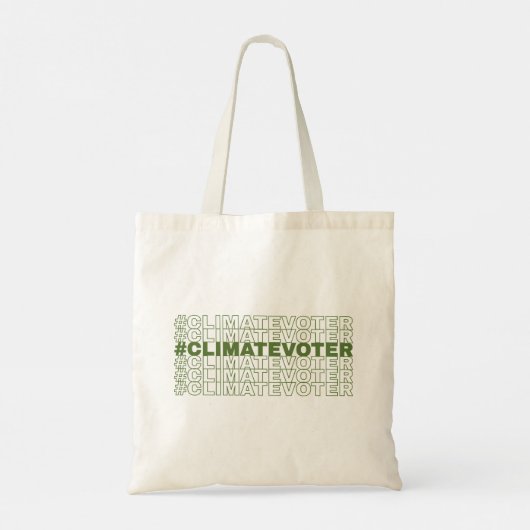 #ClimateVoter Canvas tas (Achterkant)