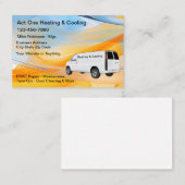 Climatisation des Cartes de visite HVAC (Devant / Derrière)