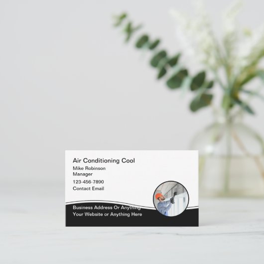 Climatisation Service Carte de visite moderne (Debout devant)