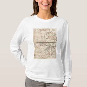 Climatologie van Michigan Atlas Mao T-shirt