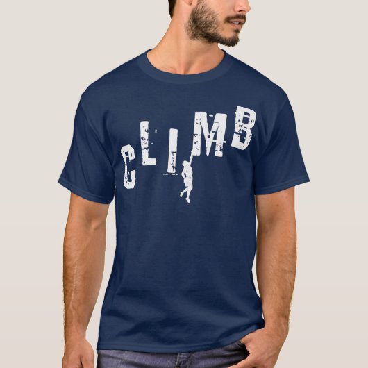 CLIMB CLIMB Rock-rottenbeklimming T-shirt (Voorkant)