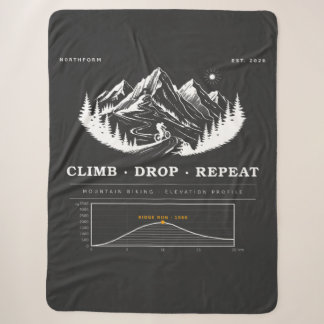Climb Drop Repeat Mountainbike Tee Sherpa Deken