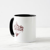 Climb High Mountain Mug – Hand-Drawn Motivational  (Devant gauche)
