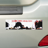 CLIMB NOW-studie later Bumpersticker (Op auto)