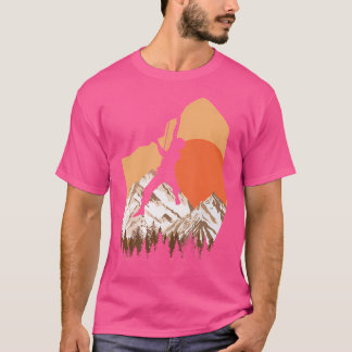 Climber Rock Hike Wandelen Mountain Natuur Hobby C T-shirt