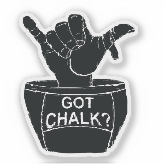 Climbing "Got Chalk" Sticker (Voorkant)