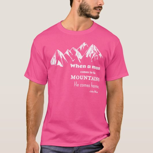 Climbing Mountain Rock Climber For Men T-shirt (Voorkant)