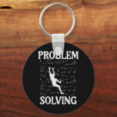 Climbing Problem Solving Math Formulas Funny Men W Sleutelhanger (Voorkant)