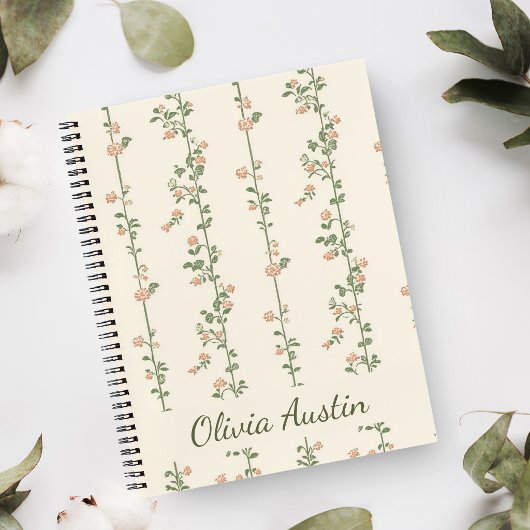 Climbing Rose Journal – Personalized Cottagecore 
