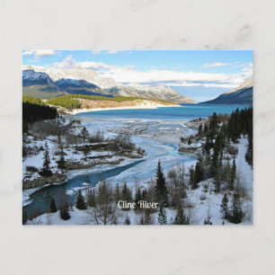 Cline River, Alberta, Canada Briefkaart