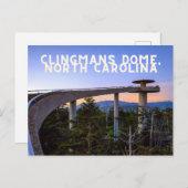 Clingmans Dome, Briefkaart North Carolina (Voorkant / Achterkant)