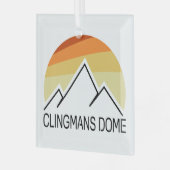 Clingmans Dome Retro Glas Ornament (Voorkant links)