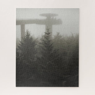 Clingmans-koepel in de mist - GSMNP - 16x20 Legpuzzel