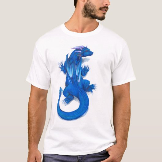 Clingy Blue Dragon Shirt (Voorkant)