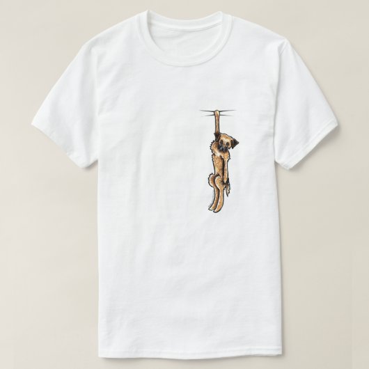 Clingy Border Terrier T-shirt (Design voorkant)