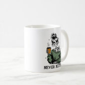 "CLINGY" Funny Scratching Cat Mug (Devant droit)