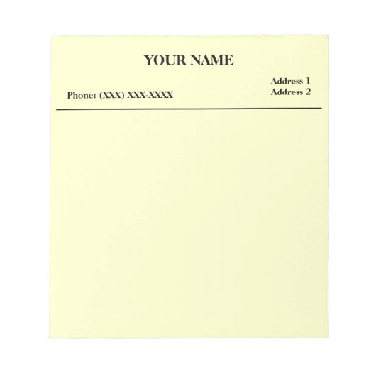 Clinic Memo Pad (wit) Notitieblok (Voorkant)