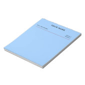 Clinic Memo Pads (Sky Blue) Notitieblok (Gedraaid)