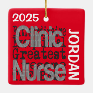 Clinic Nurse Extraordinaire CUSTOM Keramisch Ornament