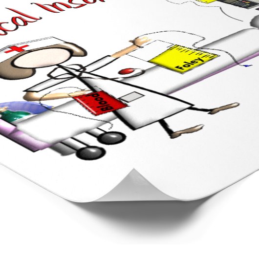 Clinical Instructor Art Poster -Embossed Style (Coin)