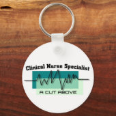 Clinical Nurse Specialist CNS Logo Sleutelhanger (Voorkant)